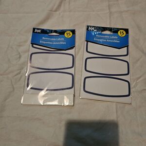 Jot PRINT OR WRITE REMOVABLE LABELS 3.75"x1.63" 15 Labels/Pk